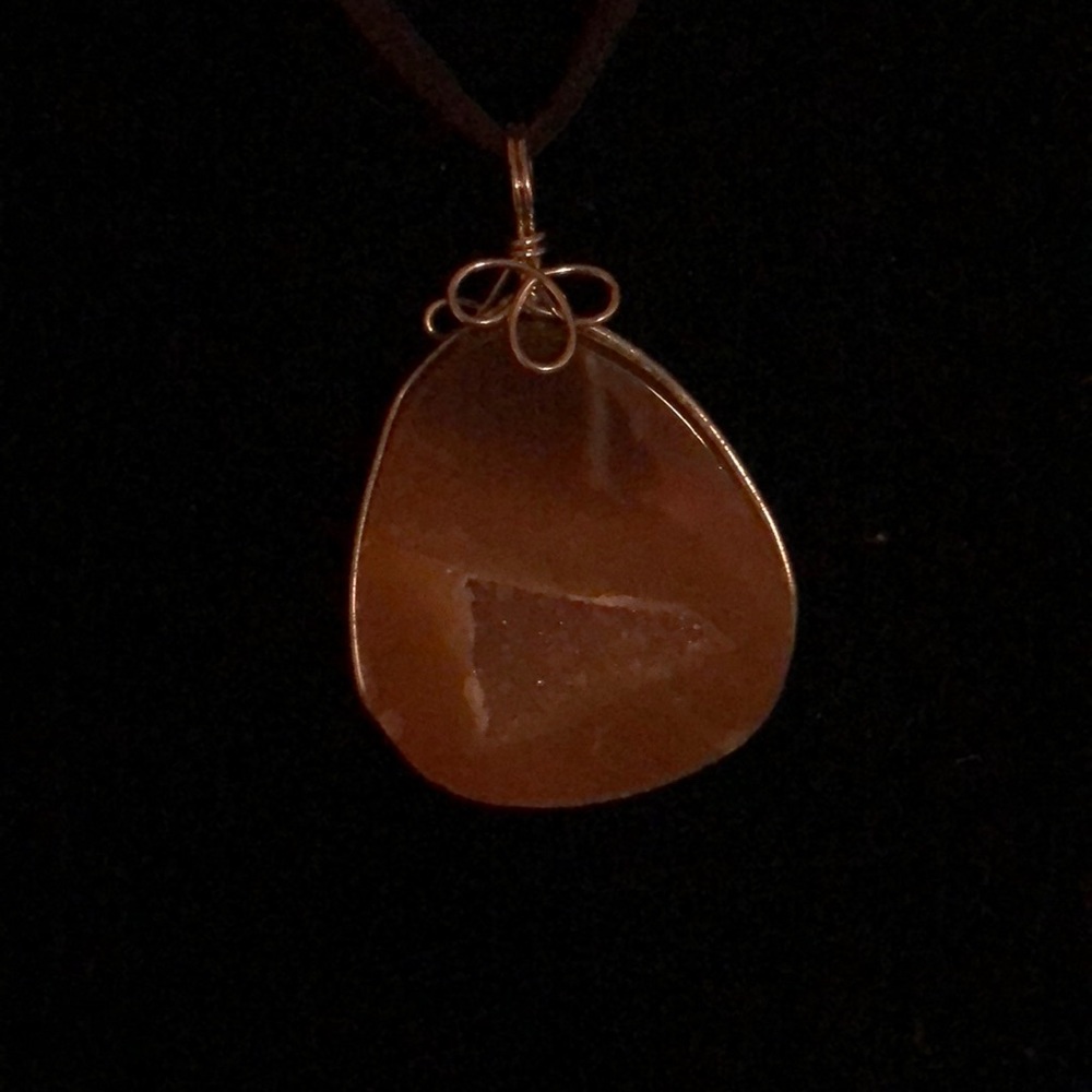 Wrapped Drury stone Necklace 18in. - Picture 2 of 4